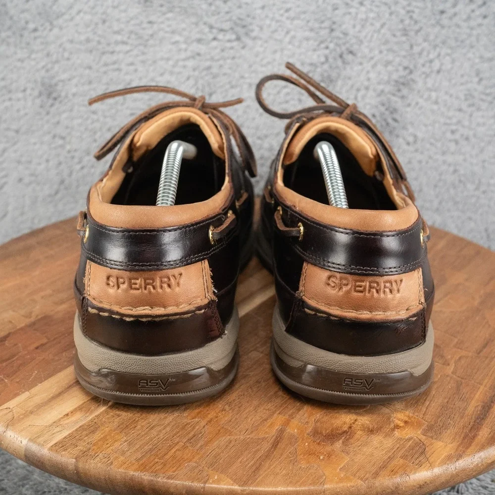 Sperry Top Sider 2 Eye Gold Cup Collection Boat Shoes Size 12 M Brown